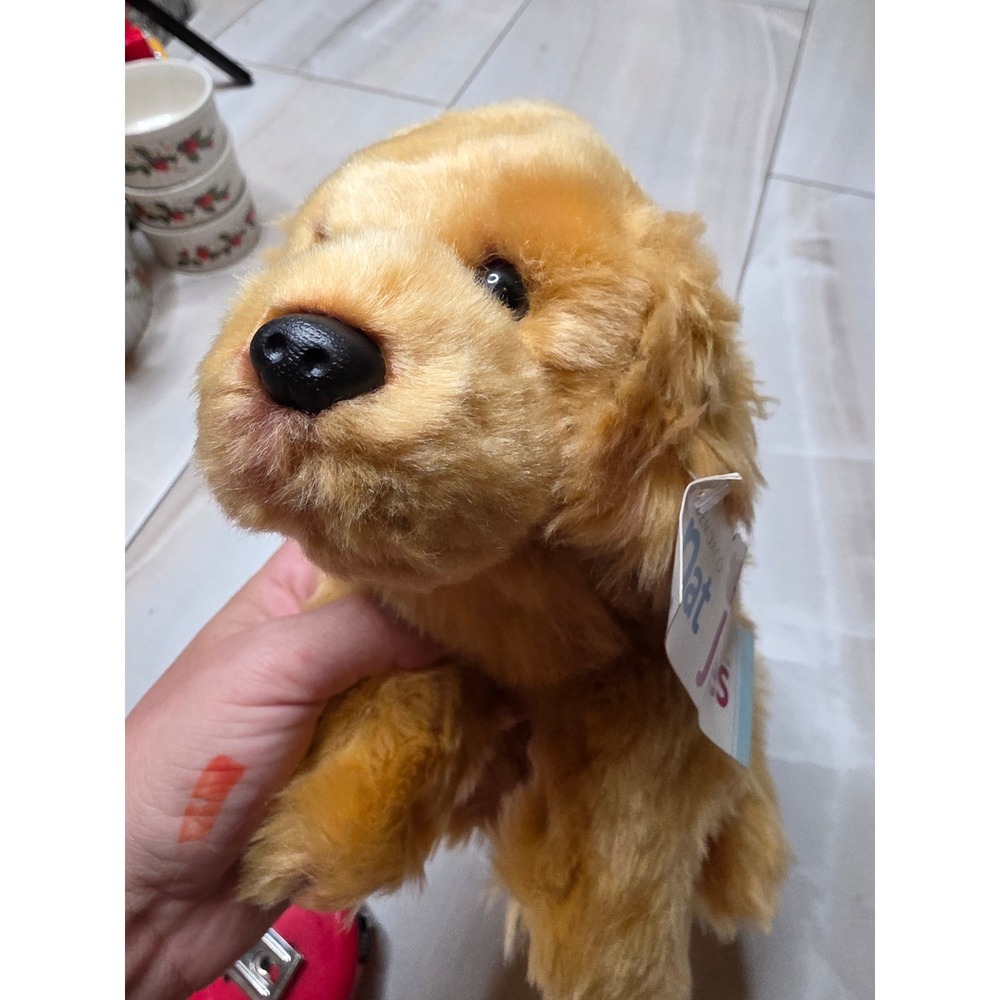 Demdaco Nat & Jules Animalcraft Golden Retriever Small Plush Dog Stuffed Animal
